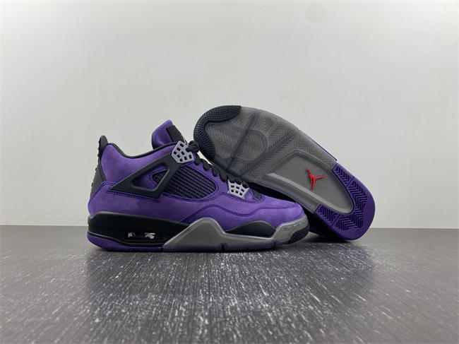Jordan4 Travis Scott Purple (Friends and Family) 766296 LN4